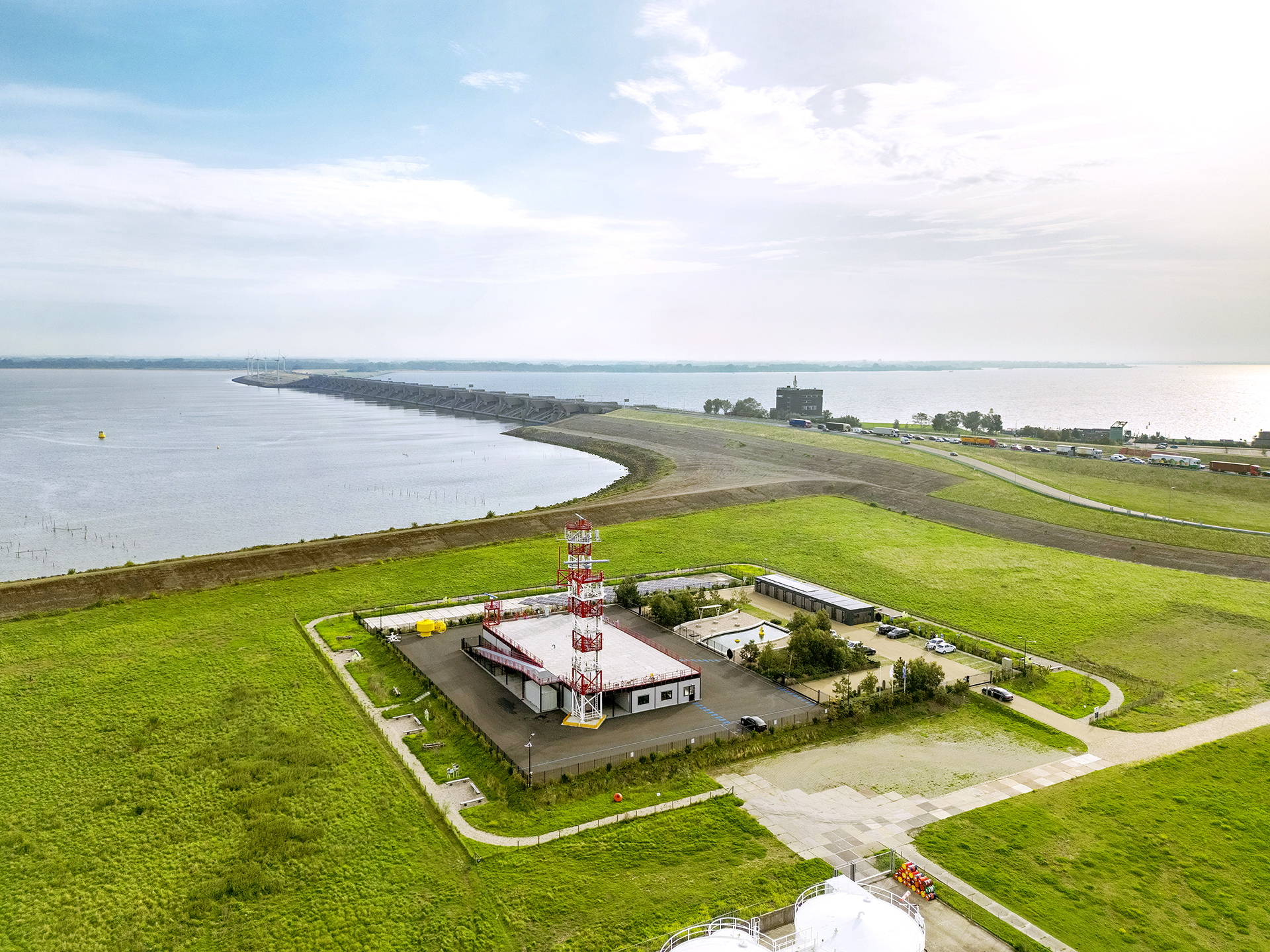 An image from above of the Offshore Expertise Center